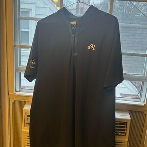 Malbon Golf zip blade collar polo